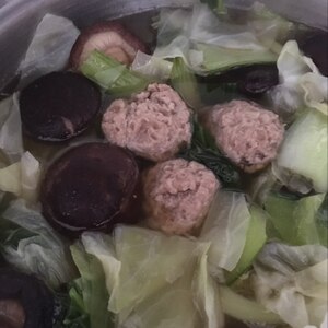 ほっこり美味しい！特製ふんわり肉団子の中華スープ